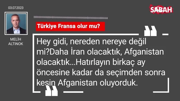 Melih Altınok | Türkiye Fransa olur mu?