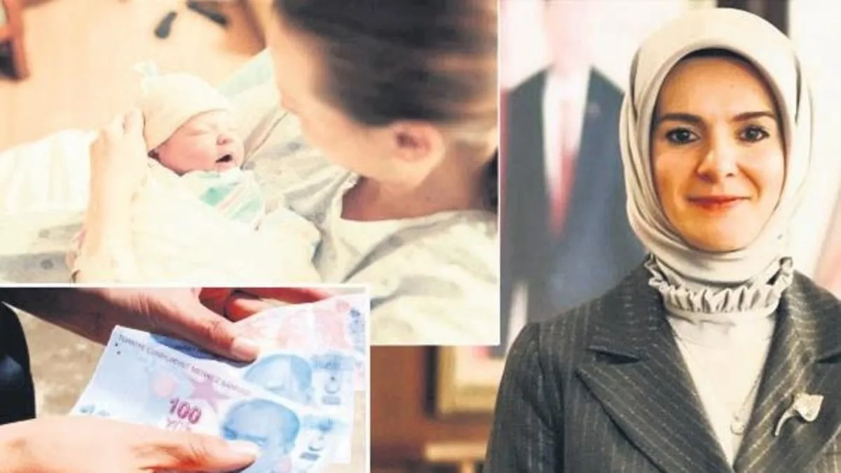 558 bin anneye 5.8 milyar TL doğum yardımı 558 bin anneye 5.8 milyar TL doğum yardımı