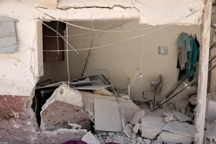 PKK’nın Afrin’de saldırdığı hastane harabeye döndü