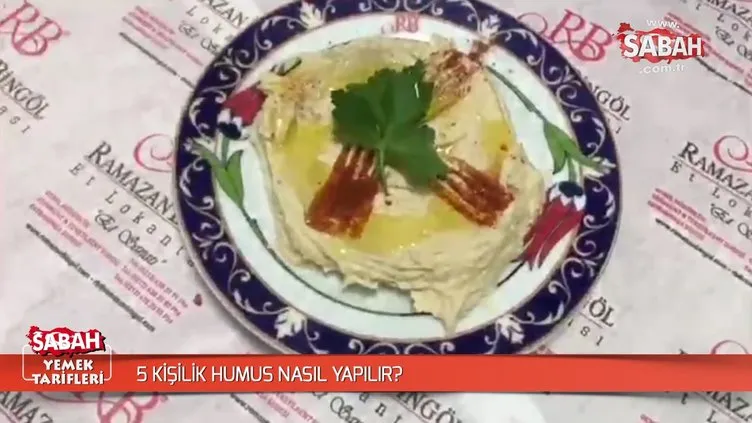 5 kişilik humus nasıl yapılır?