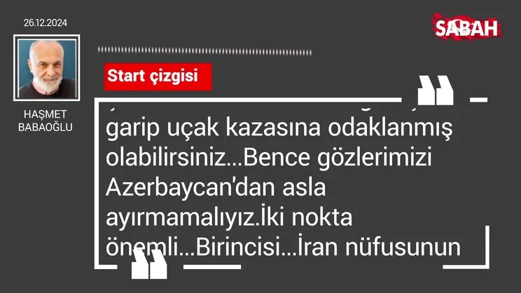 Haşmet Babaoğlu | Start çizgisi