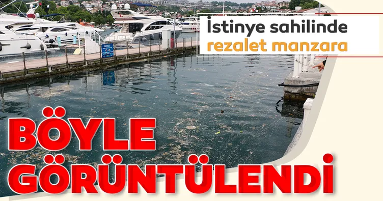 İstinye sahilinde rezalet manzara