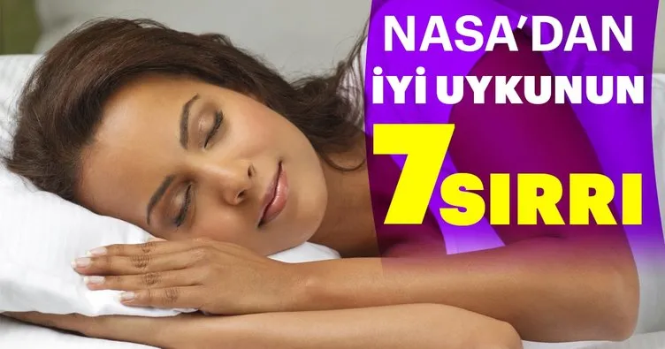 NASA’dan iyi uykunun 7 sırrı