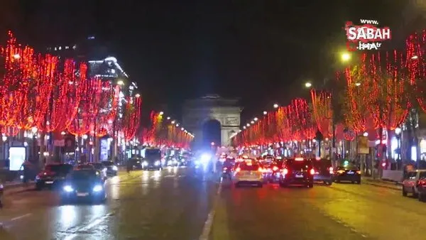 Paris, yeni yıl öncesi ışıl ışıl aydınlandı | Video