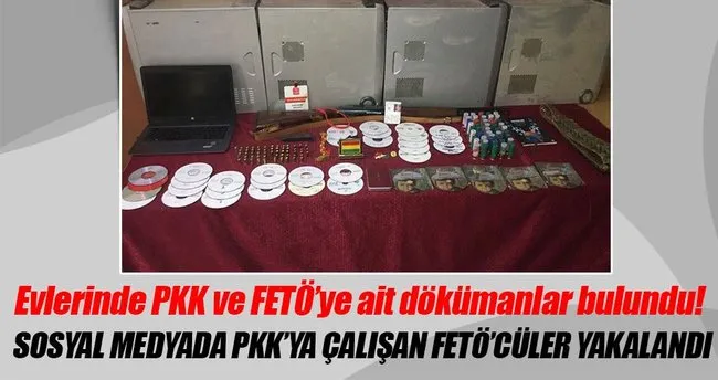 Son dakika: PKK propagandası yapanların evlerinde FETÖ dökümanları bulundu
