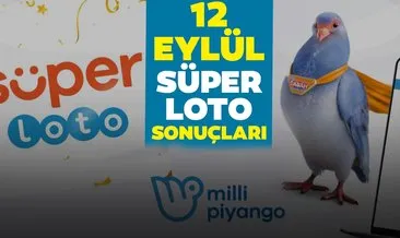Süper Loto sonuçları açıklandı! Milli Piyango Online ile 12 Eylül Süper Loto çekiliş sonuçları - MPİ bilet sorgulama