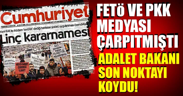 Adalet Bakanı Gül'den KHK'de yer alan 121. maddeyle ilgili son dakika açıklaması