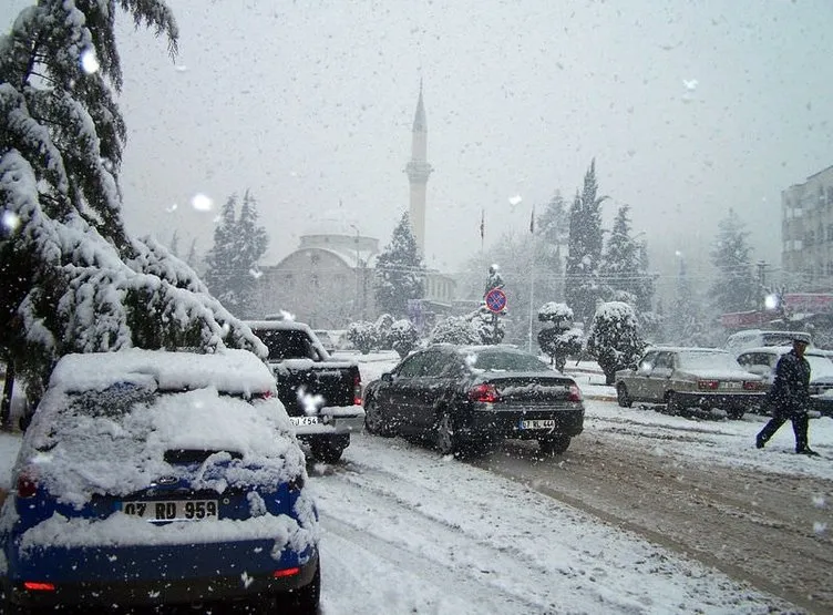 Antalya’dan kar manzaraları