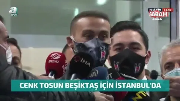 Beşiktaş'ın yeni transferi Cenk Tosun İstanbul'da