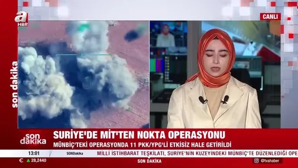 SON DAKİKA: MİT'ten Suriye'nin kuzeyi Münbiç'te operasyon: 11 PKK'lı etkisiz hale getirildi | Video