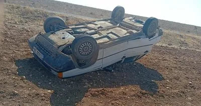 Harran’da otomobil ters döndü! 1 yaralı 