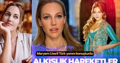 Güzel oyuncu gönülleri fethetti! Meryem Uzerli Türk yanını konuşturdu! Sosyal medyada gündem oldu ‘Alkışlık hareket’