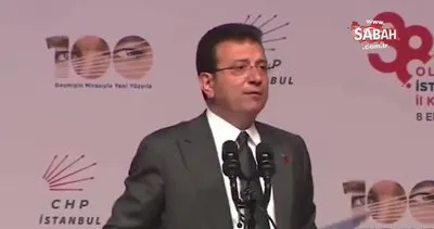 İmamoğlu konuşurken Kılıçdaroğlu sloganları atıldı | Video