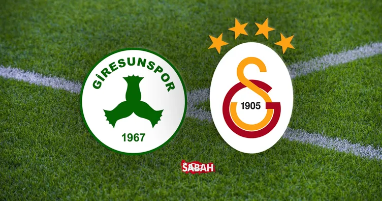 Giresunspor Galatasaray maçı canlı izle! Süper Lig Giresunspor Galatasaray maçı canlı yayın kanalı izle