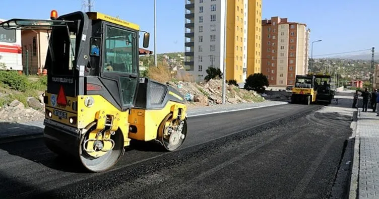 Kayseri Talas’ta asfaltlama çalışmaları başladı