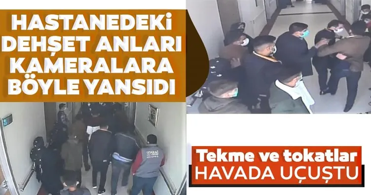 Şanlıurfa’da hastanede dehşet anları! O anlar kameralara böyle yansıdı