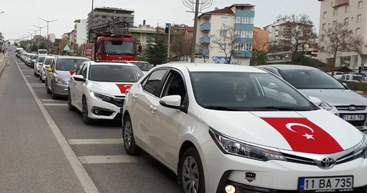 Bilecik’te Afrin’e destek konvoyu