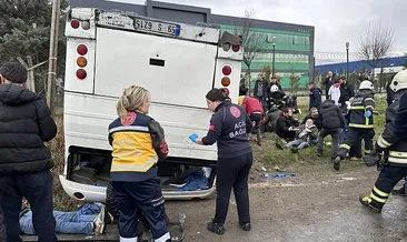 Tekirdağ’da feci kaza: Takla atan servisteki 25 kişi yaralandı! #tekirdag