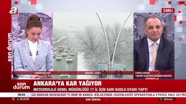 Ankara'da kar yağışı! Meteoroloji'den yeni uyarı | Video