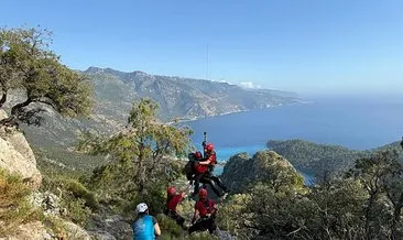 1700 metre yüksekten kayalıklara düştü: Belaruslu turist helikopterle kurtarıldı! #mugla