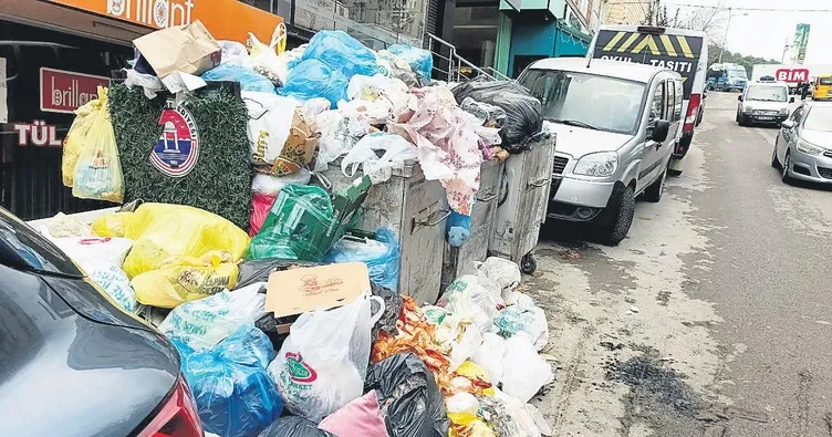 Maltepe’de sokaklar çöp dağı