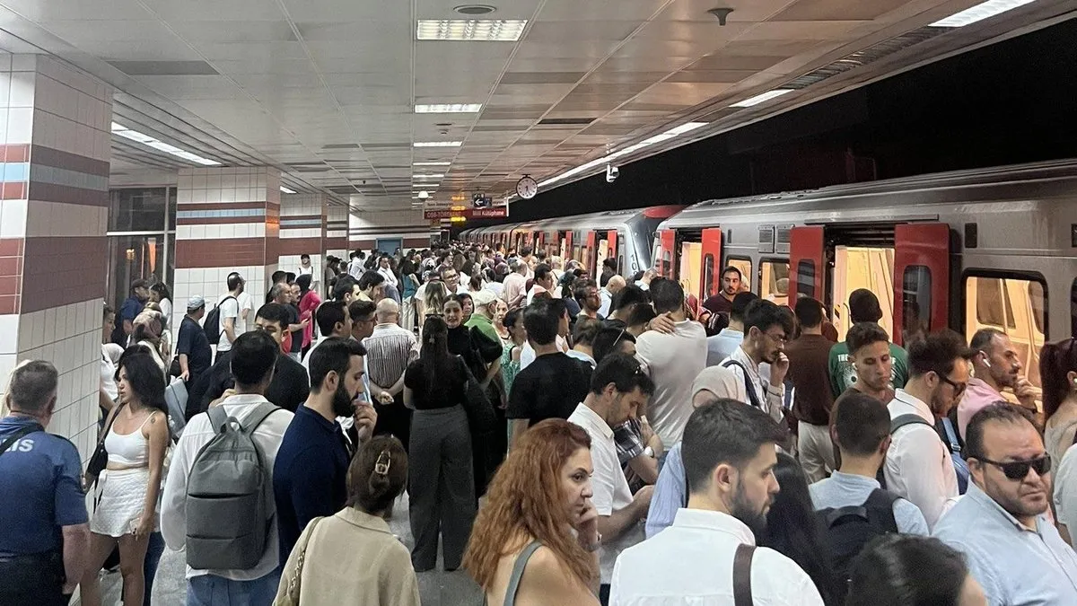 Ankara'da metro arızası