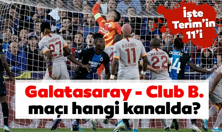 Galatasaray Club Brugge maçı hangi kanalda ve şifresiz mi? Galatasaray Brugge maçı zaman, saat kaçta? Son dakika gelişmeleri