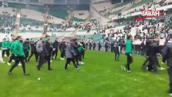 Bursaspor - Amedspor maçı öncesi futbolcular arasında arbede çıktı | Video