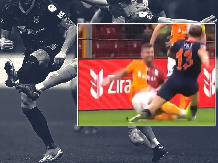Son dakika haberi: Galatasaray - Başakşehir maçında tartışma yaratan pozisyon! Oyuncular penaltı ve kırmızı kart bekledi