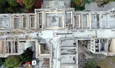 Balıklı Rum Hastanesi’nde çatı katı betonu atılmaya başlandı