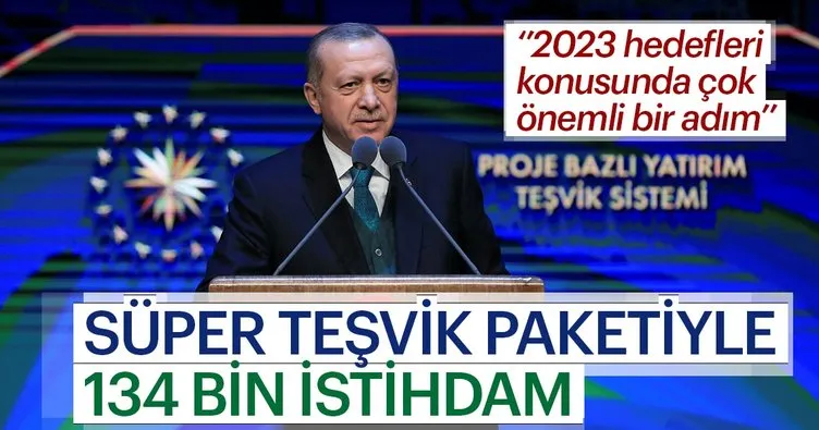 Külliye’de 135 milyar TL’lik teşvik paketi açıklandı