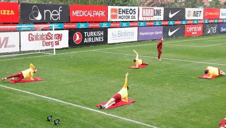 Galatasaray idmanından dikkat çeken kareler...