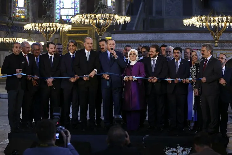 Cumhurbaşkanı Erdoğan'ın Yeditepe Bienali açılışından yansıyan kareleri