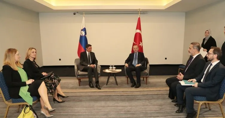 Başkan Erdoğan, Slovenya Cumhurbaşkanı Pahor ile görüştü