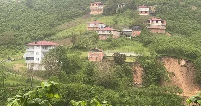 Giresun'da heyelan! 11 ev tahliye edildi #giresun