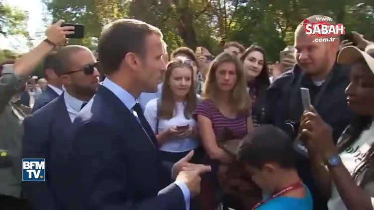 Macron'dan Fransız gence küstah cevap