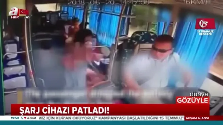 Şarj cihazı böyle patladı!