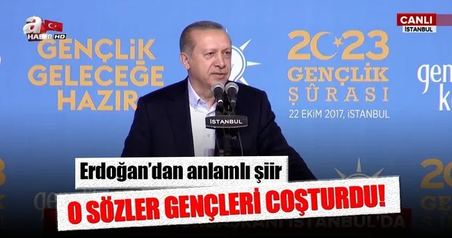 Cumhurbaşkanı Erdoğan'dan 'Fetih Marşı' şiiri