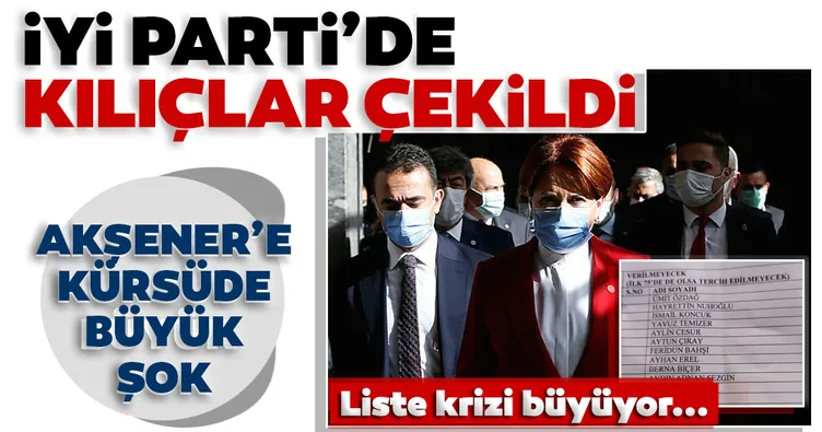 Son dakika: İYİ Parti'de kılıçlar çekildi! Akşener'e kürsüde büyük şok!