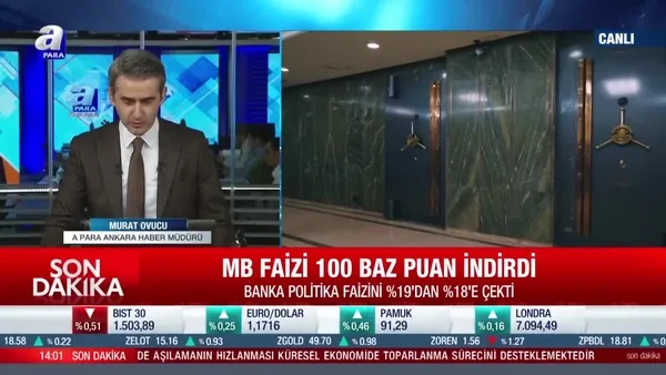 SON DAKİKA: Merkez Bankası faiz indirimine gitti | Video