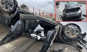 Malatya’da akılalmaz kaza! Kağıt gibi ezilen araçtan burunları bile kanamadan çıktılar #malatya