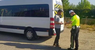 Kahta’da okul servislerine denetim! #adiyaman