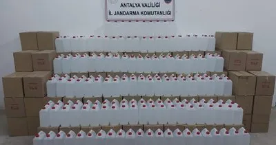 Antalya’da 7 ton kaçak ve sahte etil alkol ele geçirildi