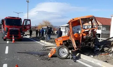 Traktör sürücüsü hayatını kaybetti
