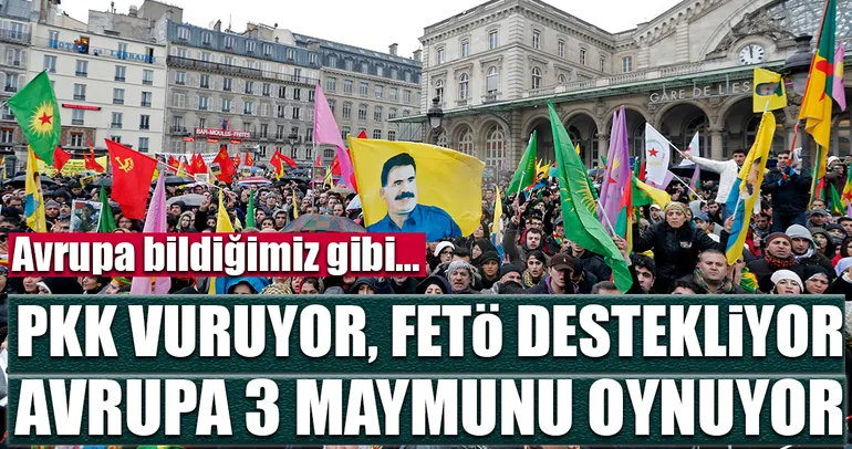 PKK’lılar saldırıyor Avrupa izliyor