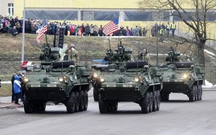ABD tankları Rusya sınırında
