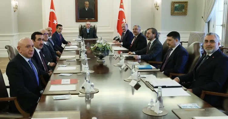 Başkan Erdoğan, TİSK heyetini kabul etti