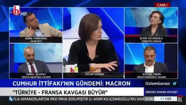 Halk TV'de skandal sözler! İslam ve Türk düşmanı Fransa Cumhurbaşkanı Macron'a desteklerini açıkladılar | Video