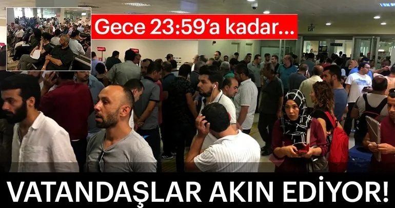 Vergi dairelerinde son gün yoğunluğu