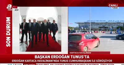 Cumhurbaşkanı Erdoğan, Tunus’ta Tunus Cumhurbaşkanı Kays Said ile bir araya geldi